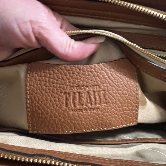 Alviero Martini Brown and Tan Map Print Women's Bag Handbag - Picture 13 of 14